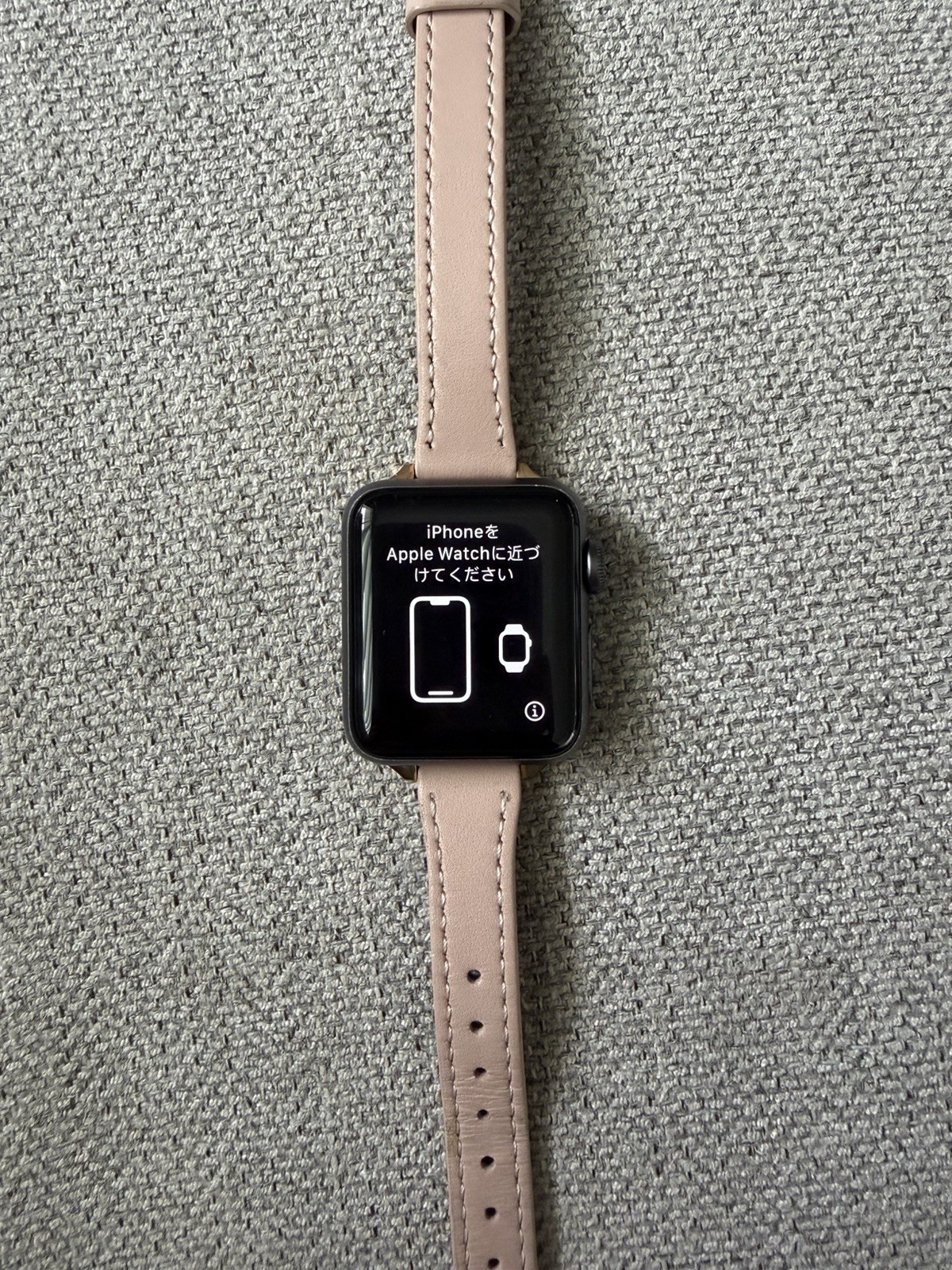 Apple Watch Series 3 42mm Black Aluminum Case 8GB Pink Leather Band