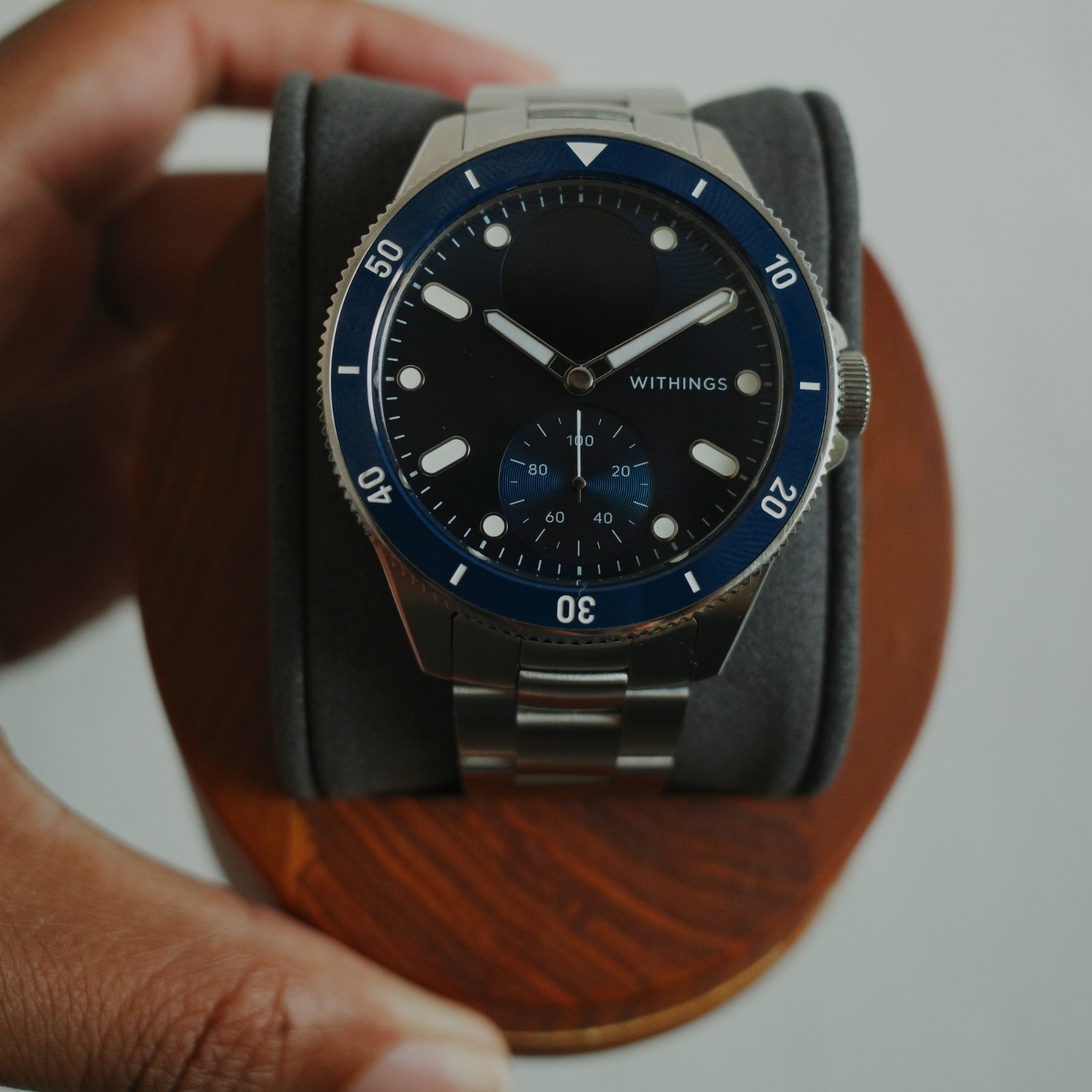 Withings ScanWatch Nova 42mm Blue – Hybrid Smartwatch, ECG SpO2 – Open Box, Comp