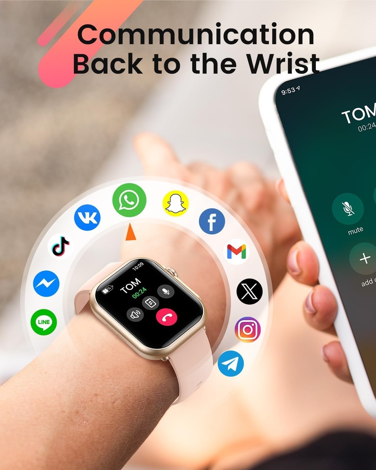 Luxury Health Monitoring Smart Watch: 120+ Sports Modes & 30+ Days Battery Life