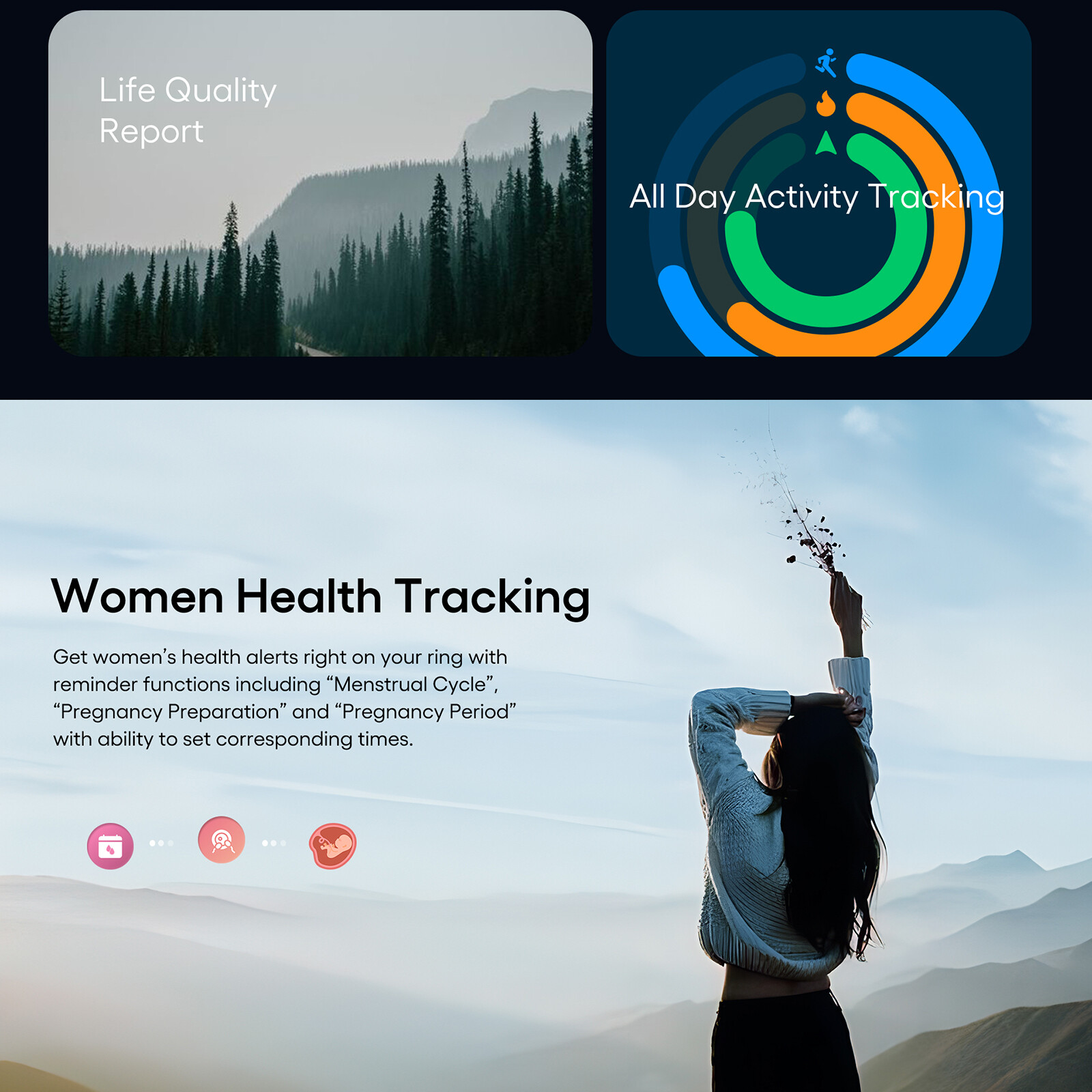 Sports Fitness Tracker Smart Health Bracelet Heartrate Blood Pressure Monitoring