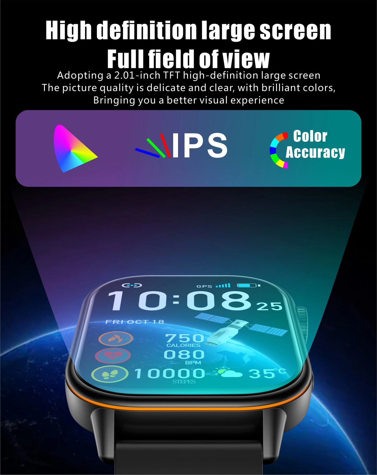 2025 New Outdoor Military GPS Smart Watch 2.01-inch AMOLED Screen BT Call 178+ S