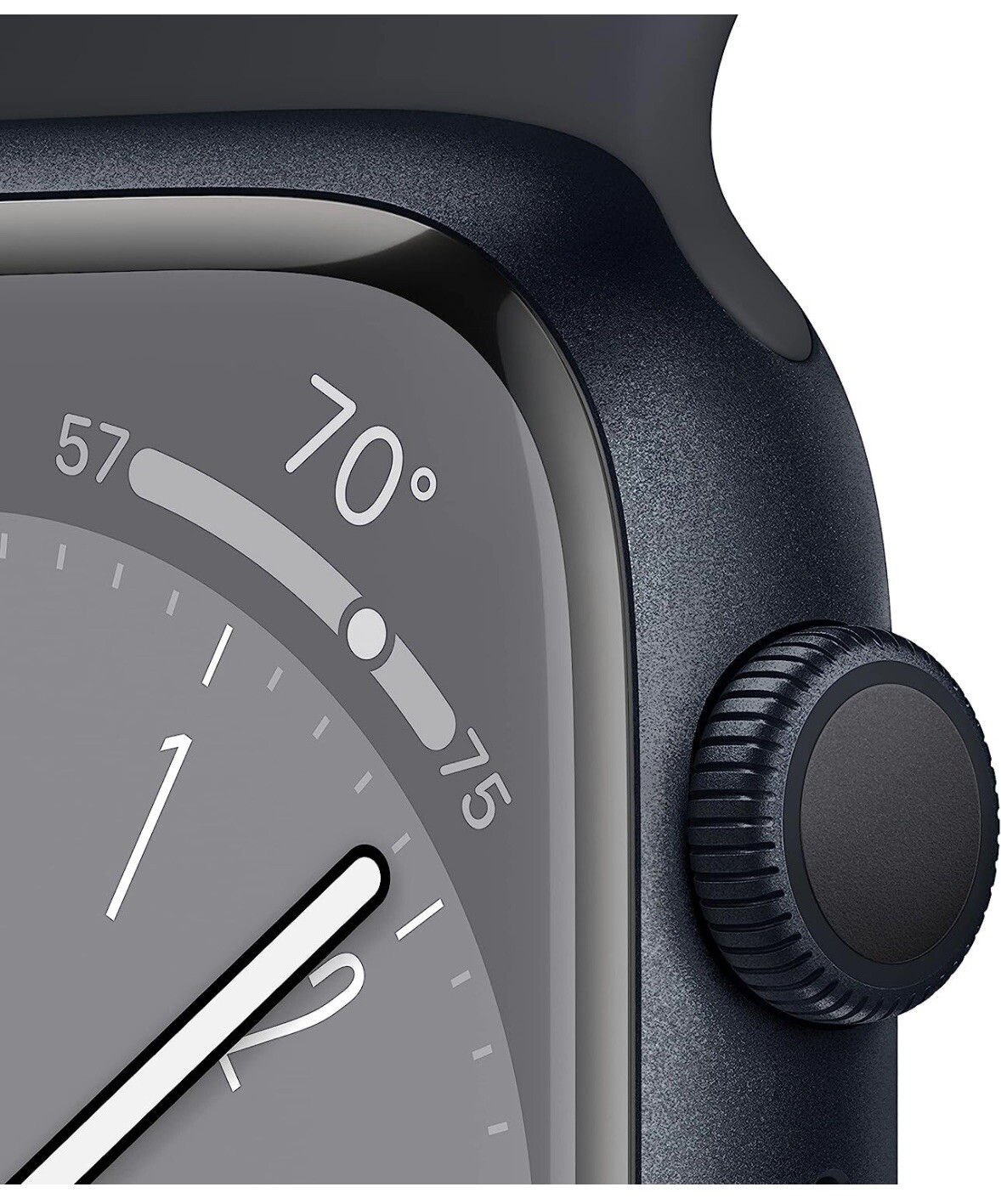 Apple Watch Series 8 45mm Midnight Aluminum Case with Sport Band, M/L (GPS +…