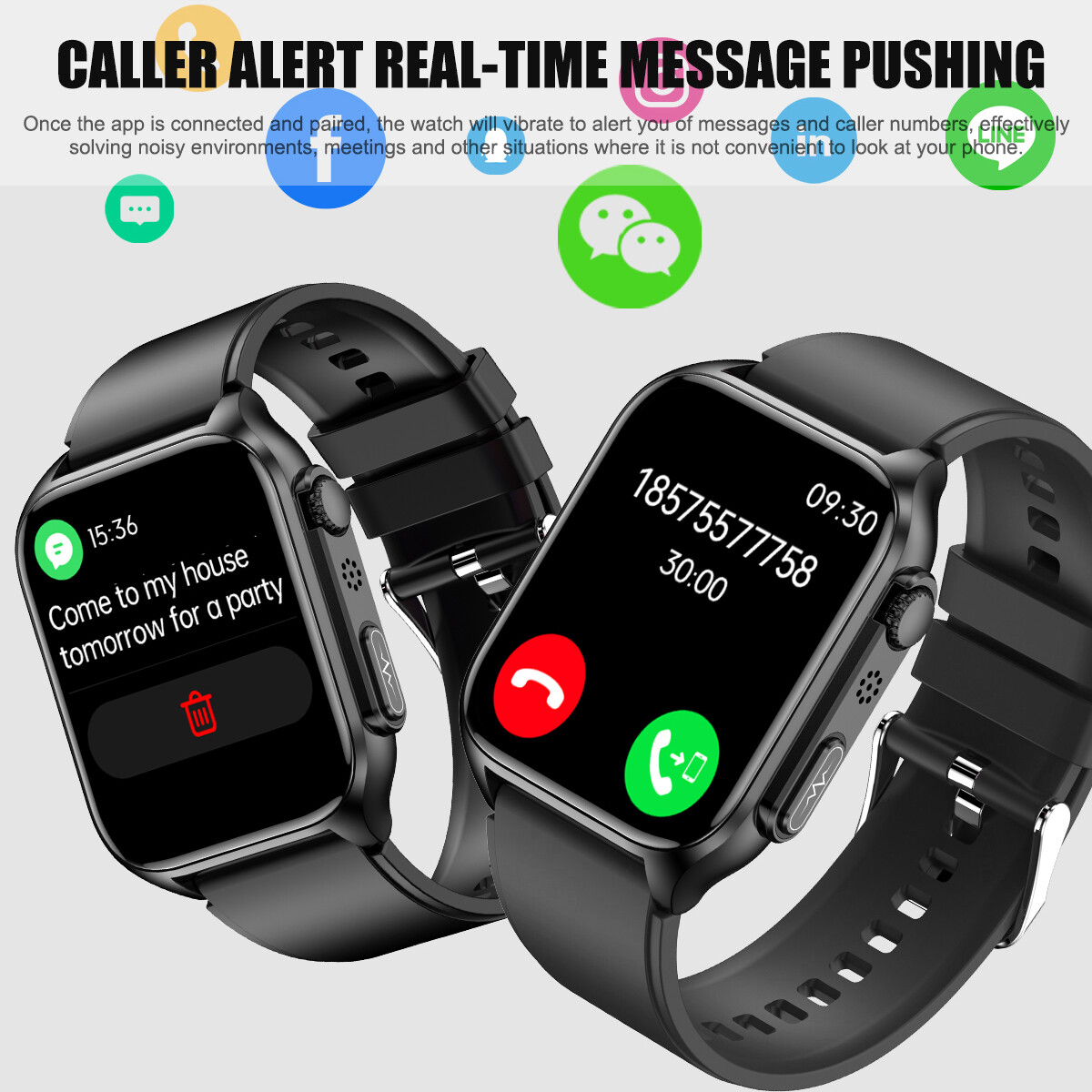Smart Watch for Men Smartwatch Bluetooth Call for iOS Android Health Monitoring