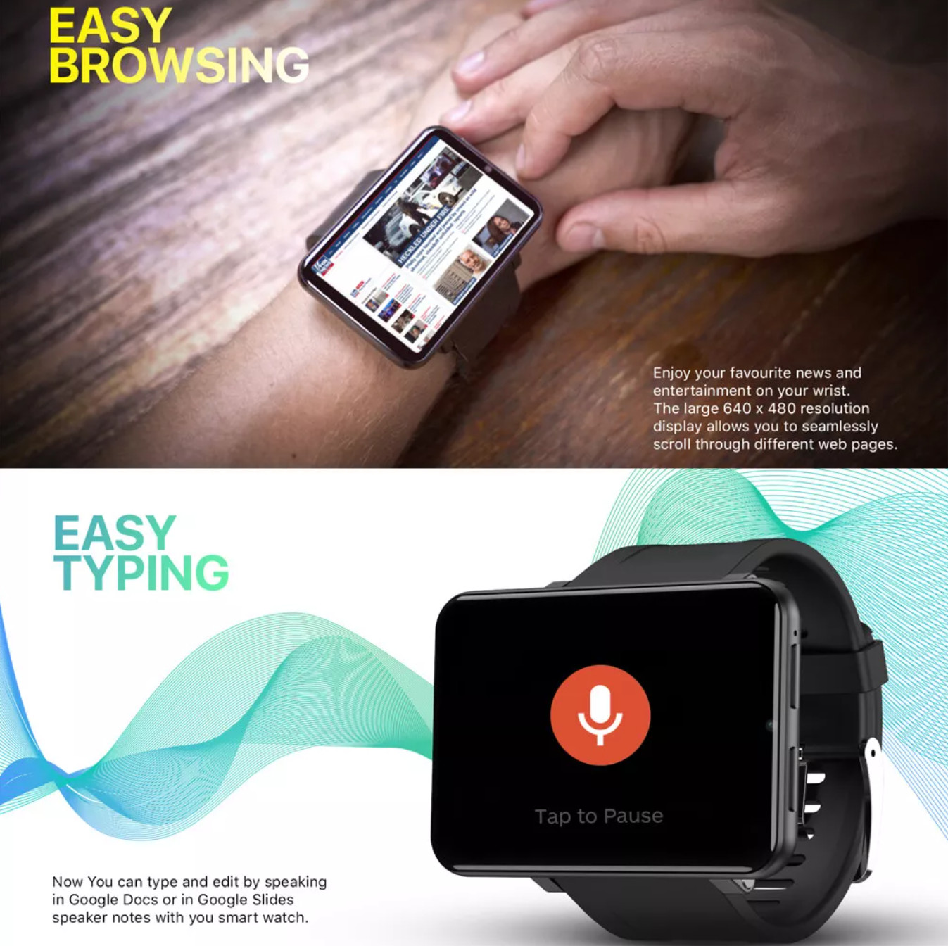 4G Smart Watch for Men Women 5MP Camera Touch Screen 2.86″Inch Screen Android