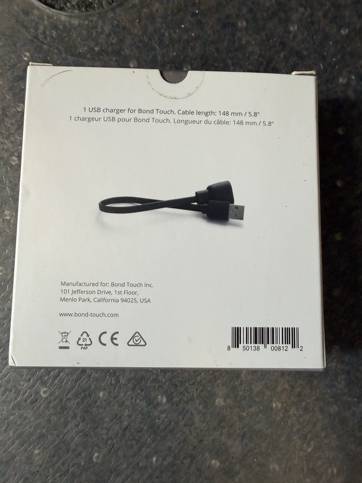 New Sealed—-Bond Touch 2 Long Distance Connection Bracelets – Black,