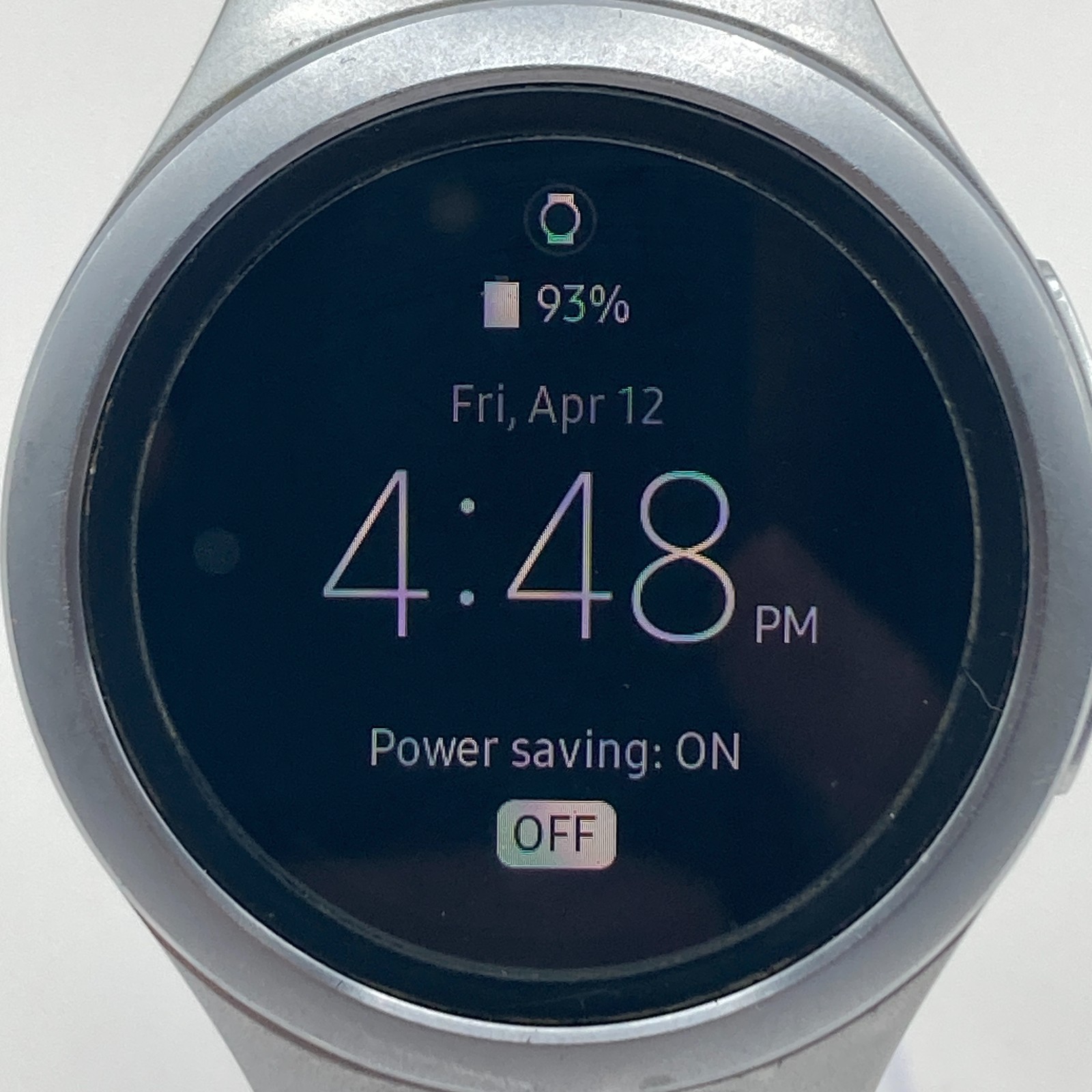 Samsung Gear S2 Smart Watch 44mm SM-R730A Works Silver Tone