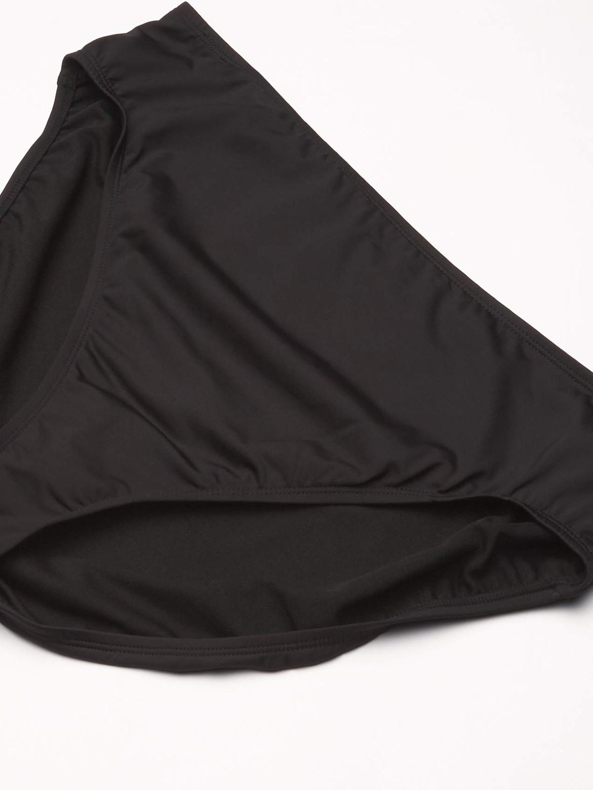 Women’s Standard Mid Waist Hipster Bikini Swimsuit Bottom, Black//Solid, Medium