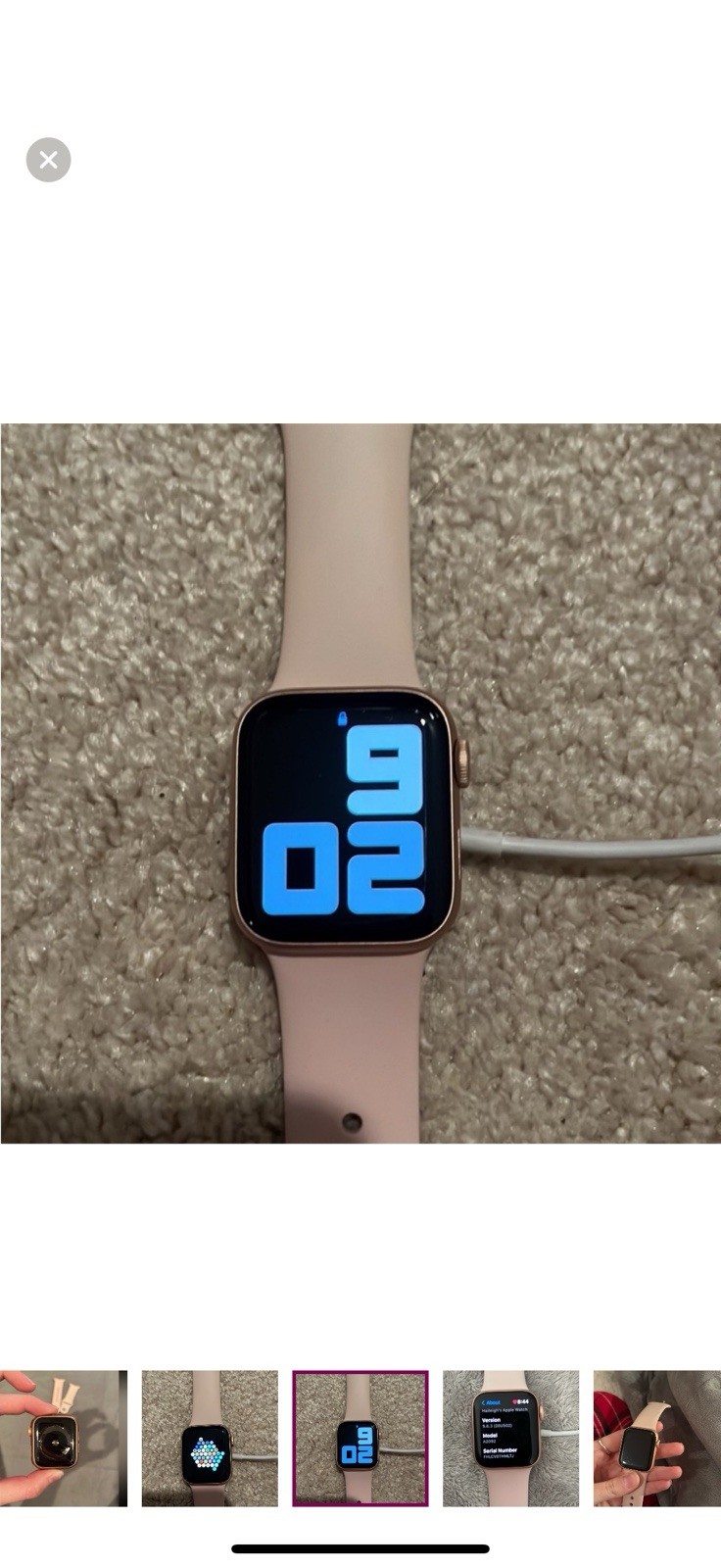 Apple Watch Series 5 40mm 32GB, A2092, Unlocked Rose Gold