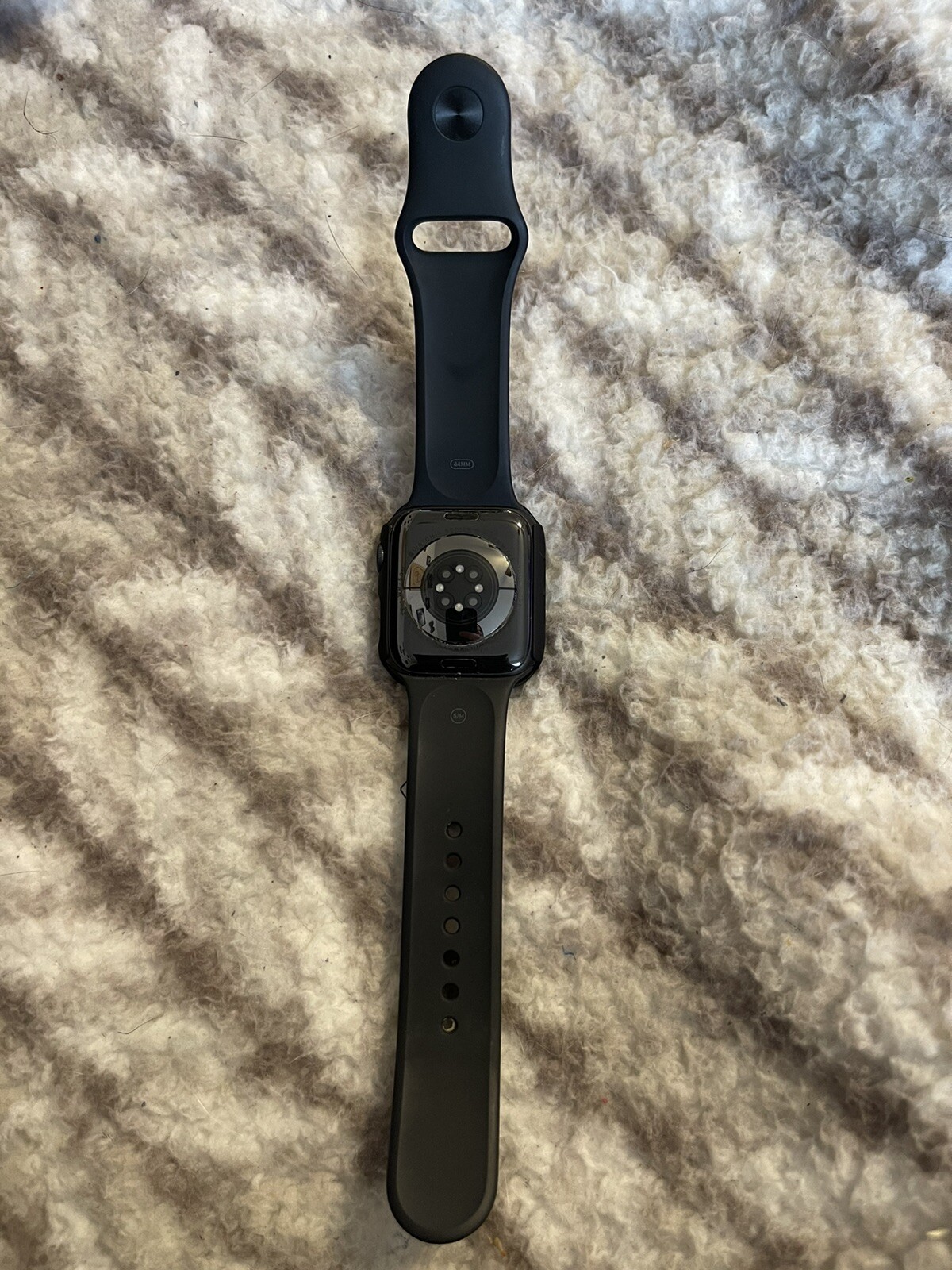 Apple Watch Series 6 44mm Space Gray Aluminum Case with Black Sport Band -…