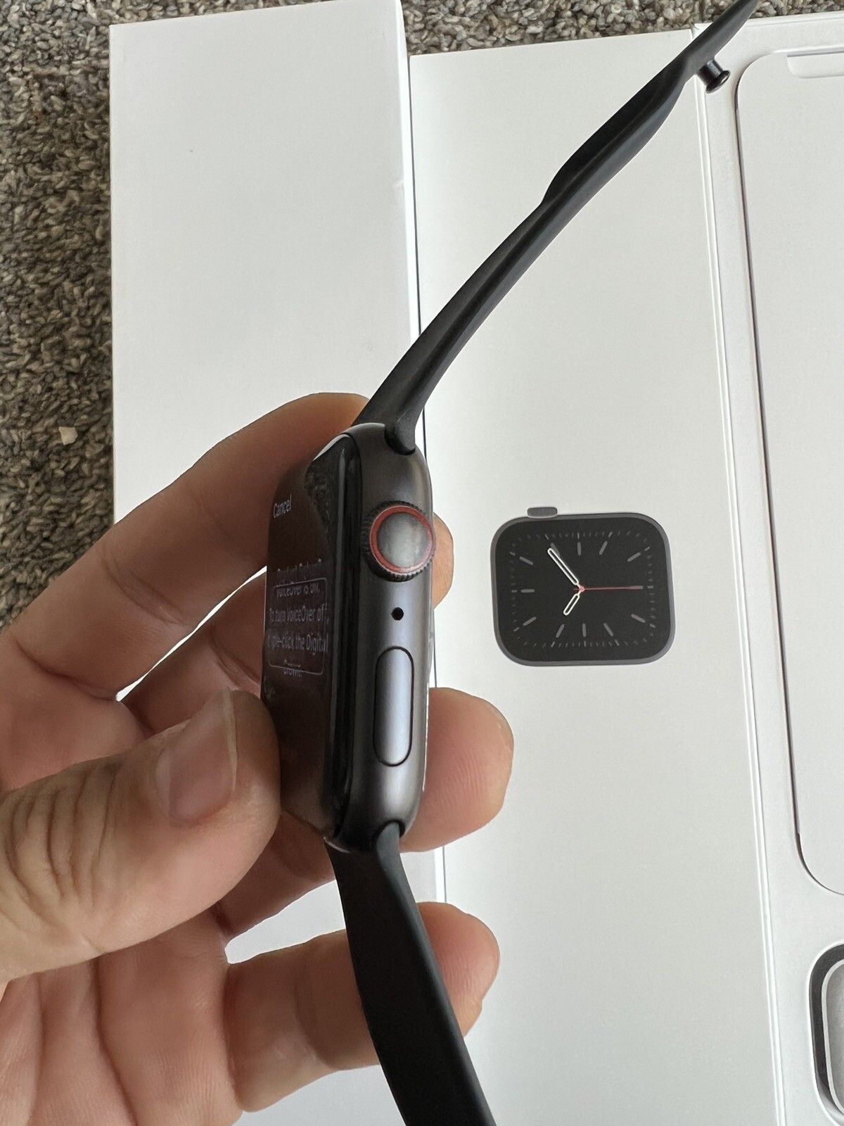 Apple Watch Series 6 44mm Sp Gray Alu Black Band (GPS + Cellular) A2294