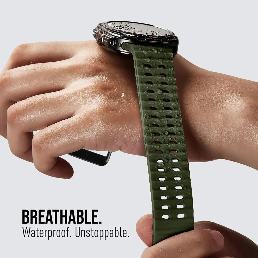 [6-Pack] Breathable Ocean Silicone Bands For Samsung Galaxy Watch 7 Ultra 47mm