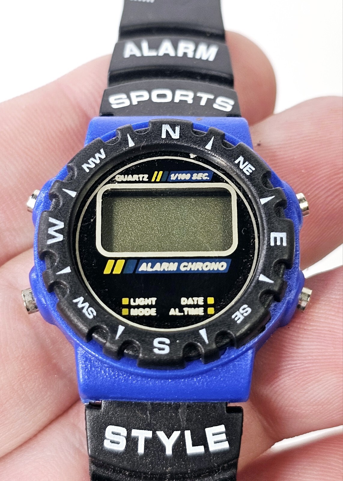 U.S. News Multi-Alarm Sports 1/100 Sec. Chronograph Used Konik & Co. Watch VGC