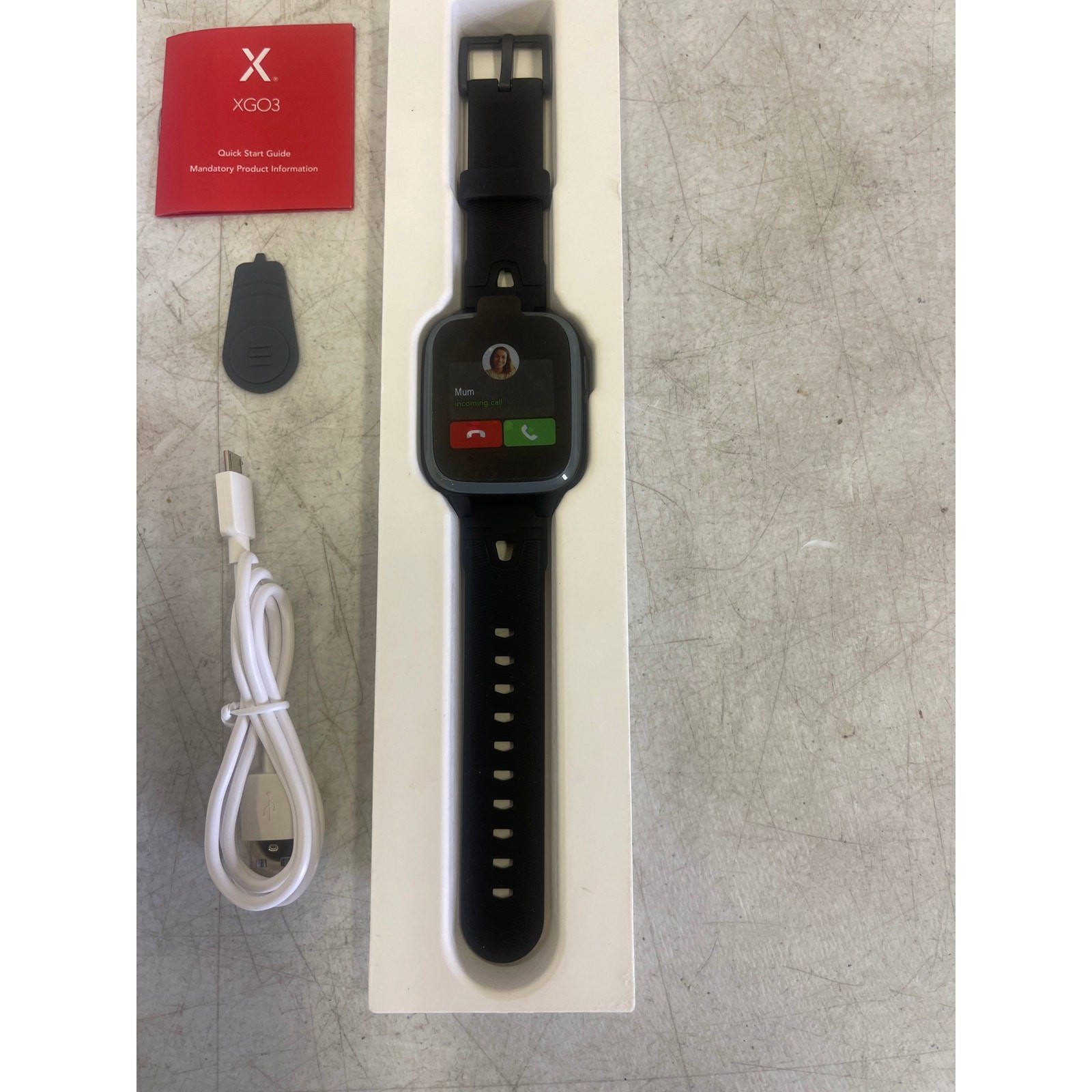 Xplora XGO3 Kids Smart Watch Cell Phone w GPS Tracker, Bundle – Black