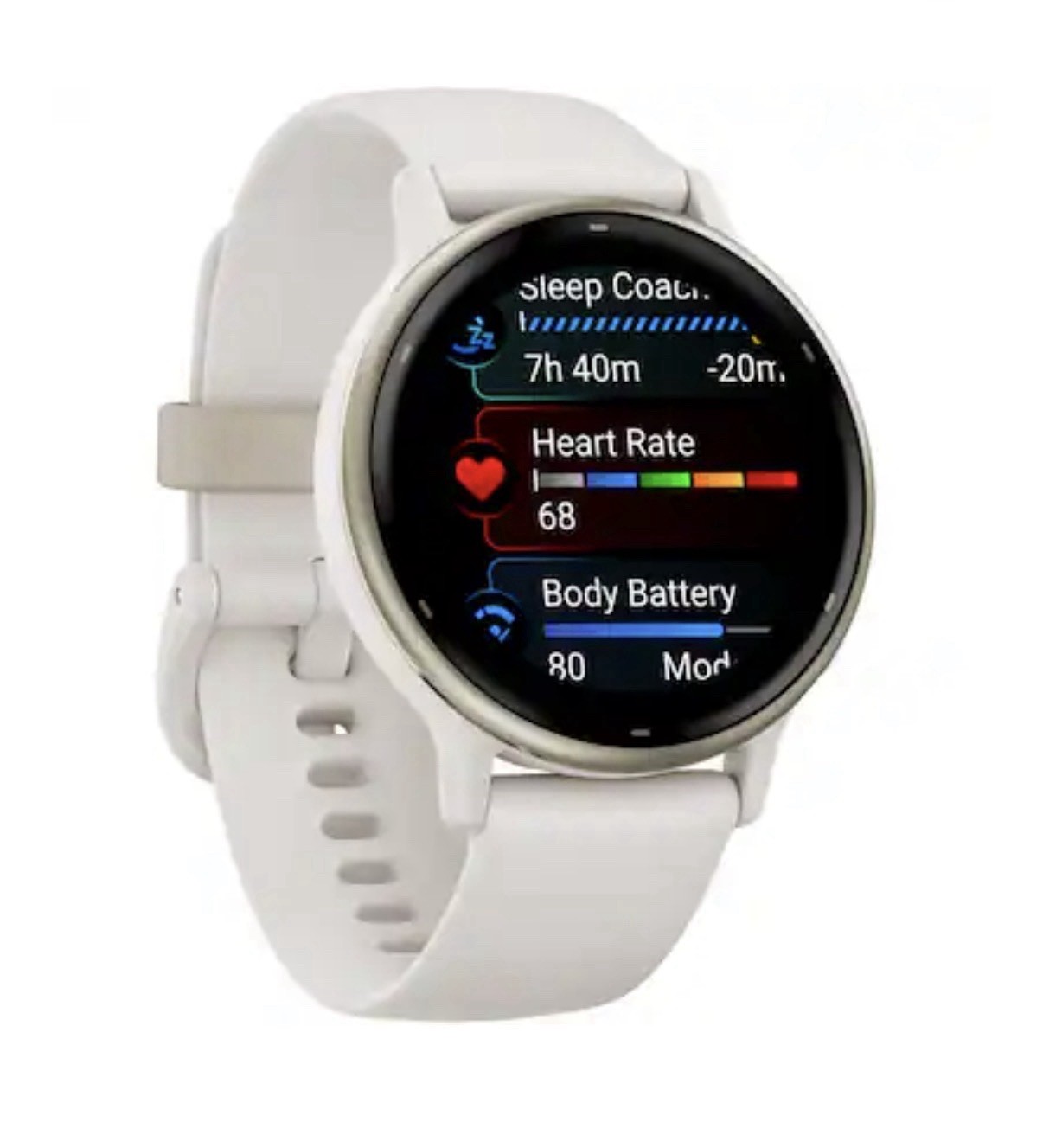 Garmin vívoactive 5 42mm GPS Smartwatch Heart Rate/Sleep, White ($150 OBO)