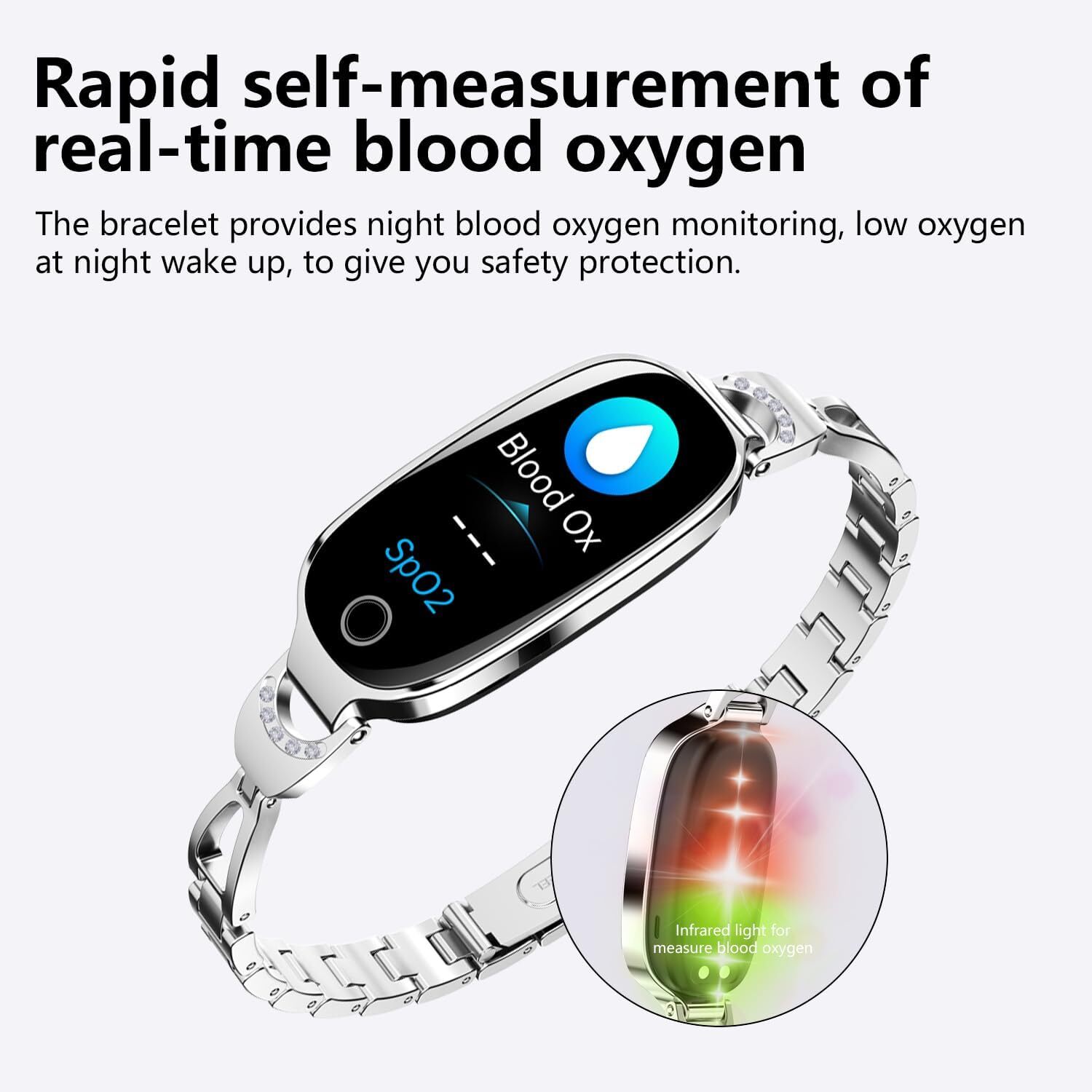 2025 Smart Watch For Women/Ladies Heart Rate&Sleep Monitor IP67 Fitness Tracker