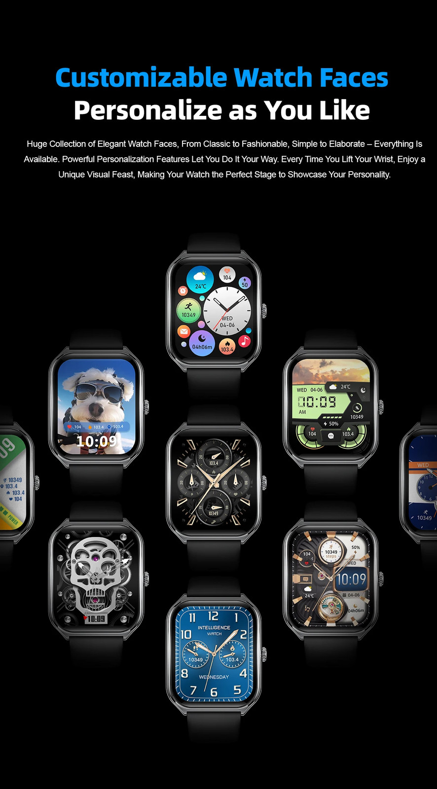 2026 New Smartwatch 1.96 inch Ultra-thin Bluetooth Call Health Monitor IP68