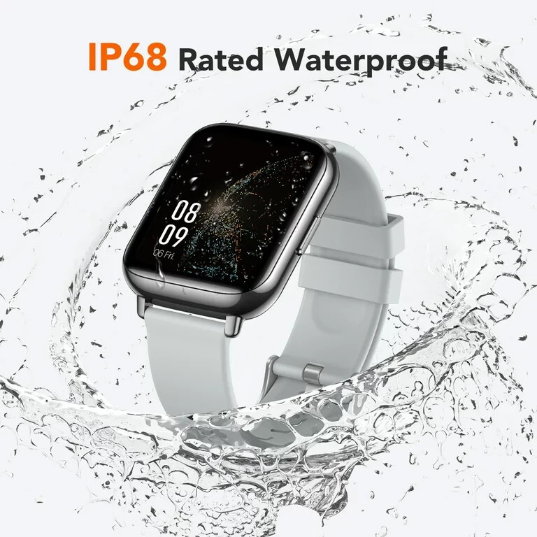 AGPTEK Smart Watch, 1.69 inch Touch Screen Fitness Tracker, Model LW31 Silver