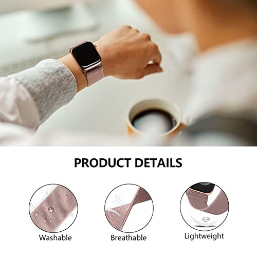 4 Pack Nylon Sport Elastic Solo Loop Compatible with Apple Watch Series 6 40mm 4