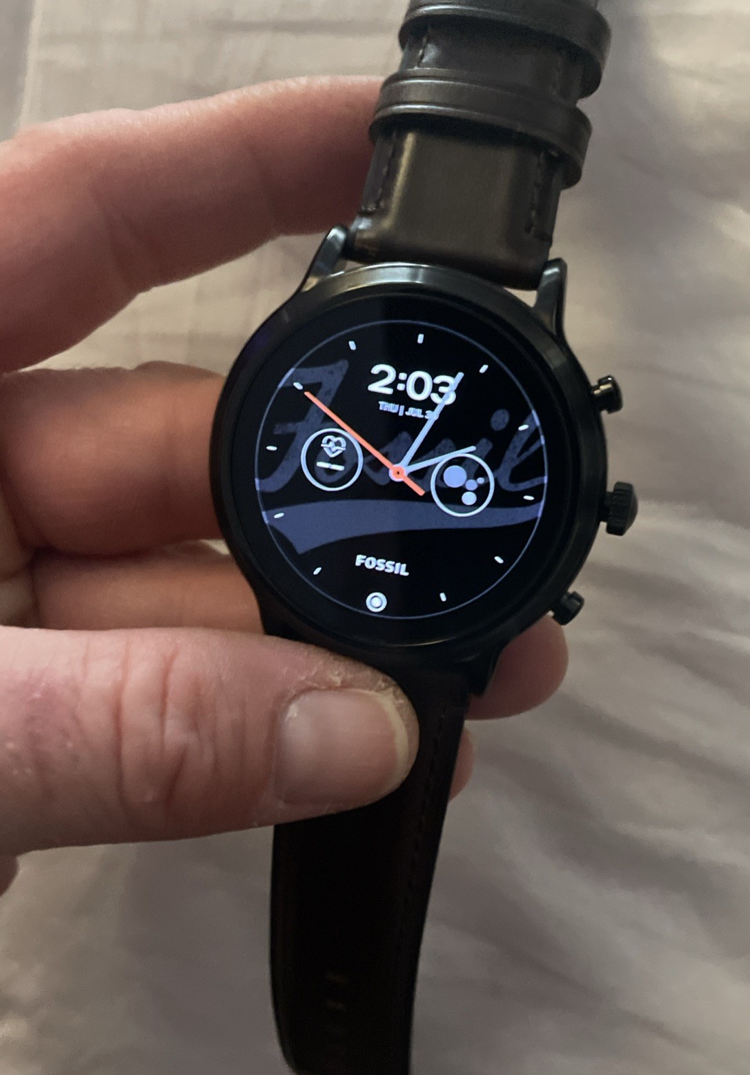 Fossil Smartwatch Carlyle HR 4258 Gen 5 Black/Brown – Open Box