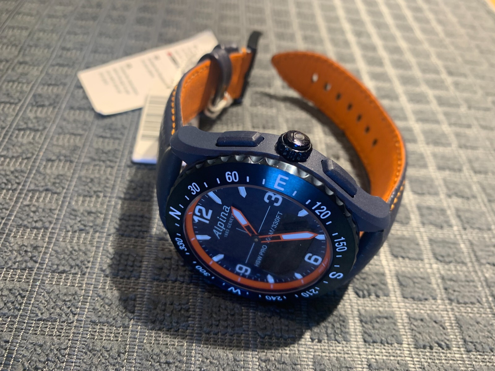ALPINA ALPINER X AL-283LNO5NAQ6L NAVY BLUE ANALOG-DIGITAL SMARTWATCH 45 MM NEW