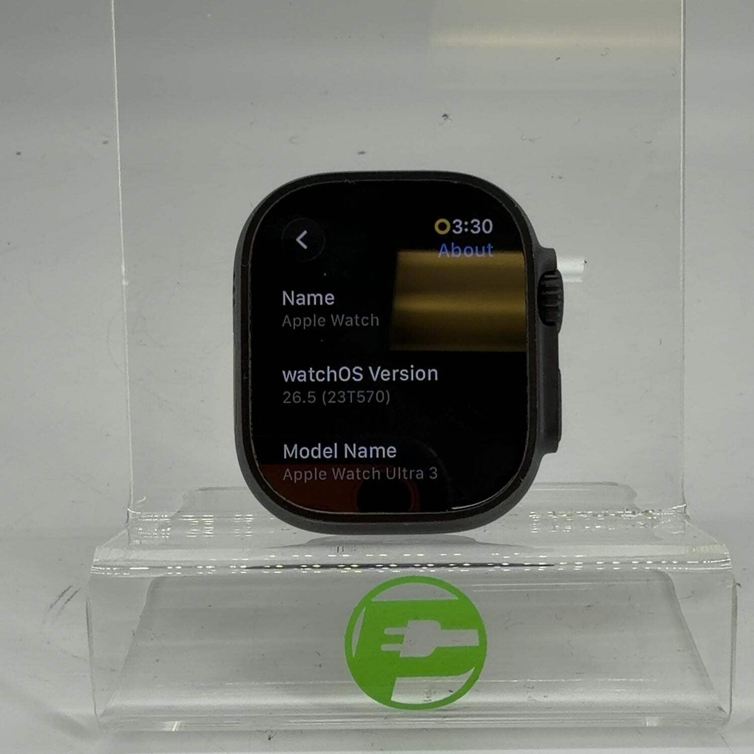 Unlocked Apple Watch Ultra 3 49MM Black Titanium A3281 Face Only