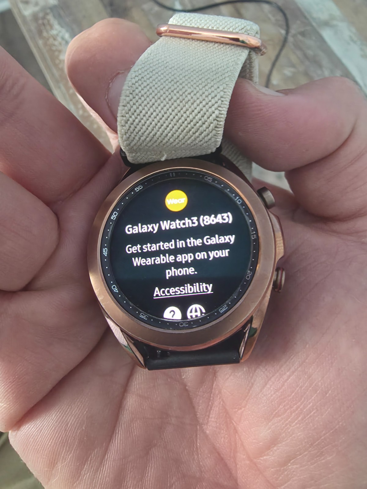 Samsung Galaxy watch 3 8643 Rose Gold Face and Changer