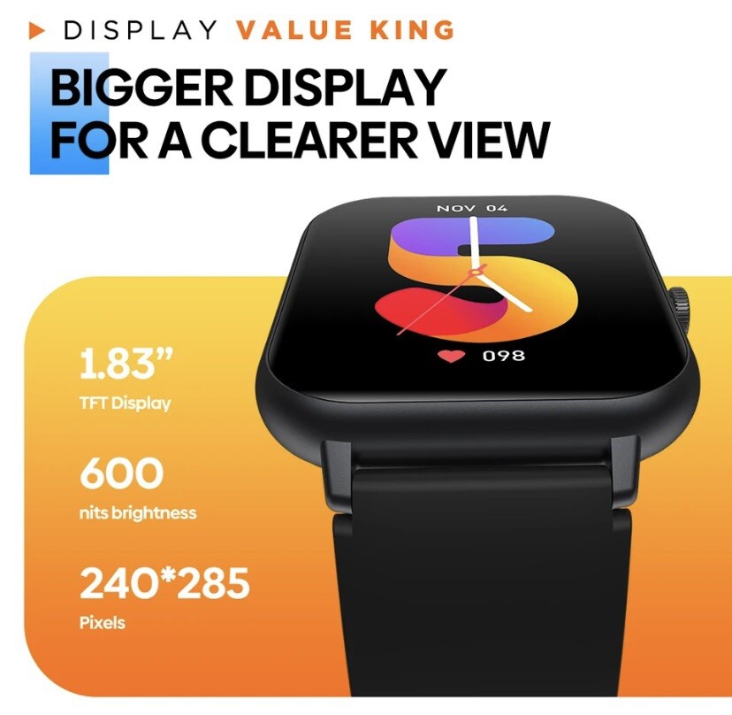 Zeblaze Btalk Lite Voice Calling Smart Watch Health Sport Monitoring Smart Watch