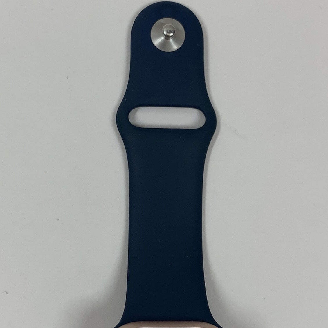 GPS Only Apple Watch Series 11 42MM Rose Gold Aluminum navy blue sport band
