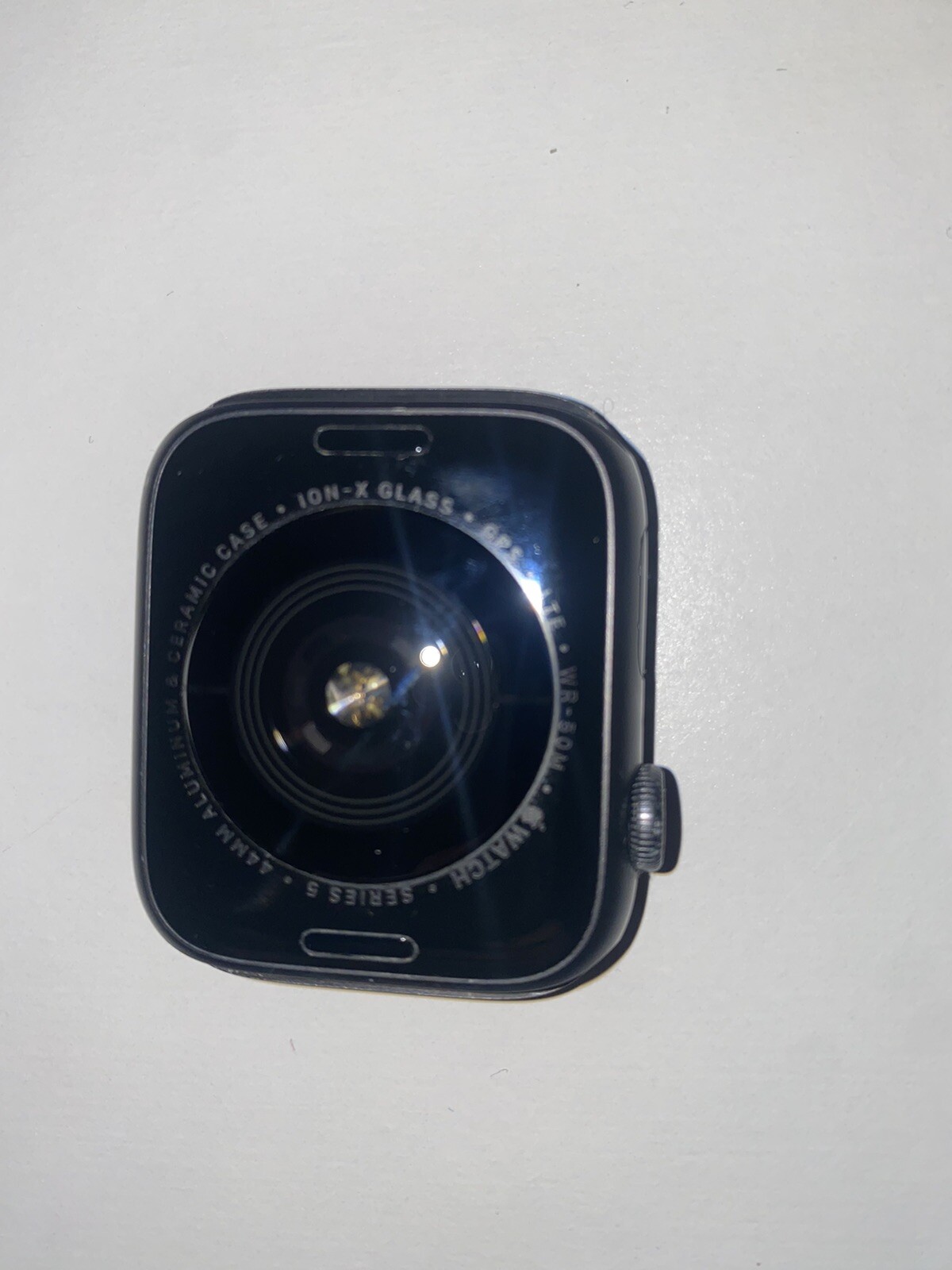 Apple Watch Series 5 44mm Space Gray Aluminium Case with Black Sport Band – S/M
