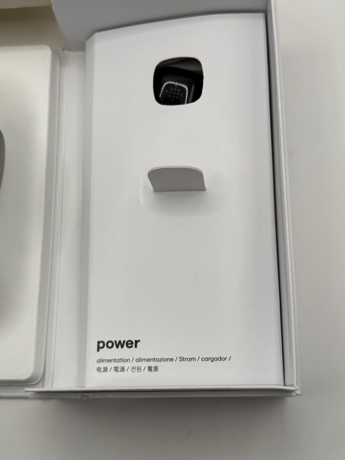 Fitbit Sense 2 24mm Platinum Aluminum Case Lunar White Silicone Band iOS/Android