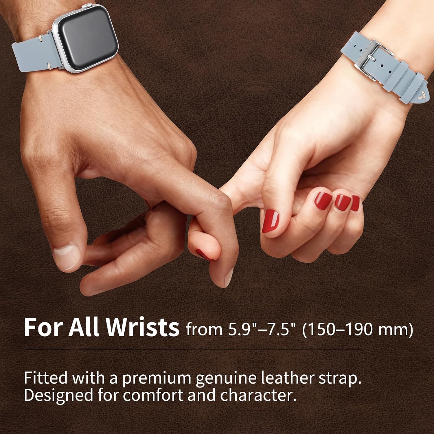 Leather Band for Apple Watch Ultra SE 49mm 44mm 45mm Business Casual Strap