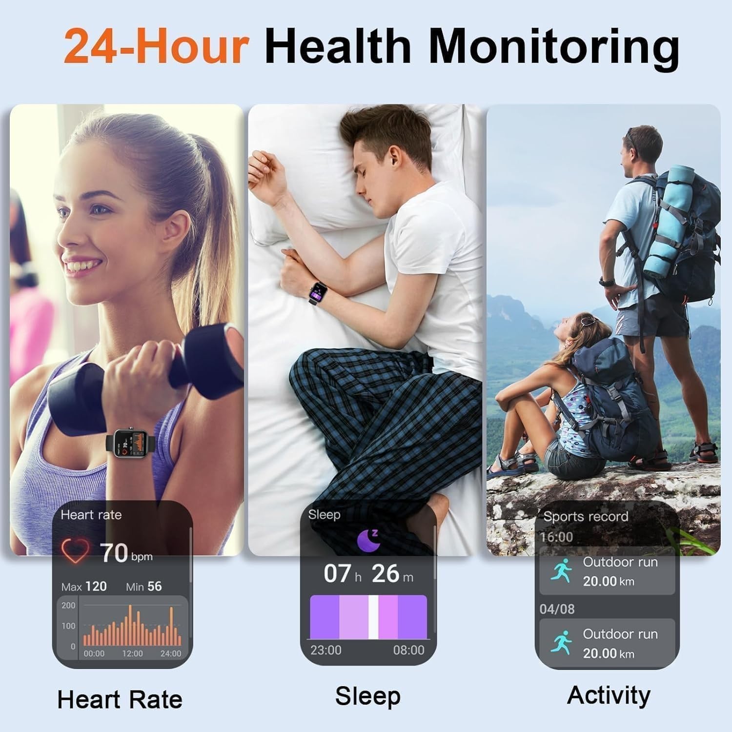 Women’s Smart Watch Bluetooth SmartWatch For Apple iPhone iOS and Android