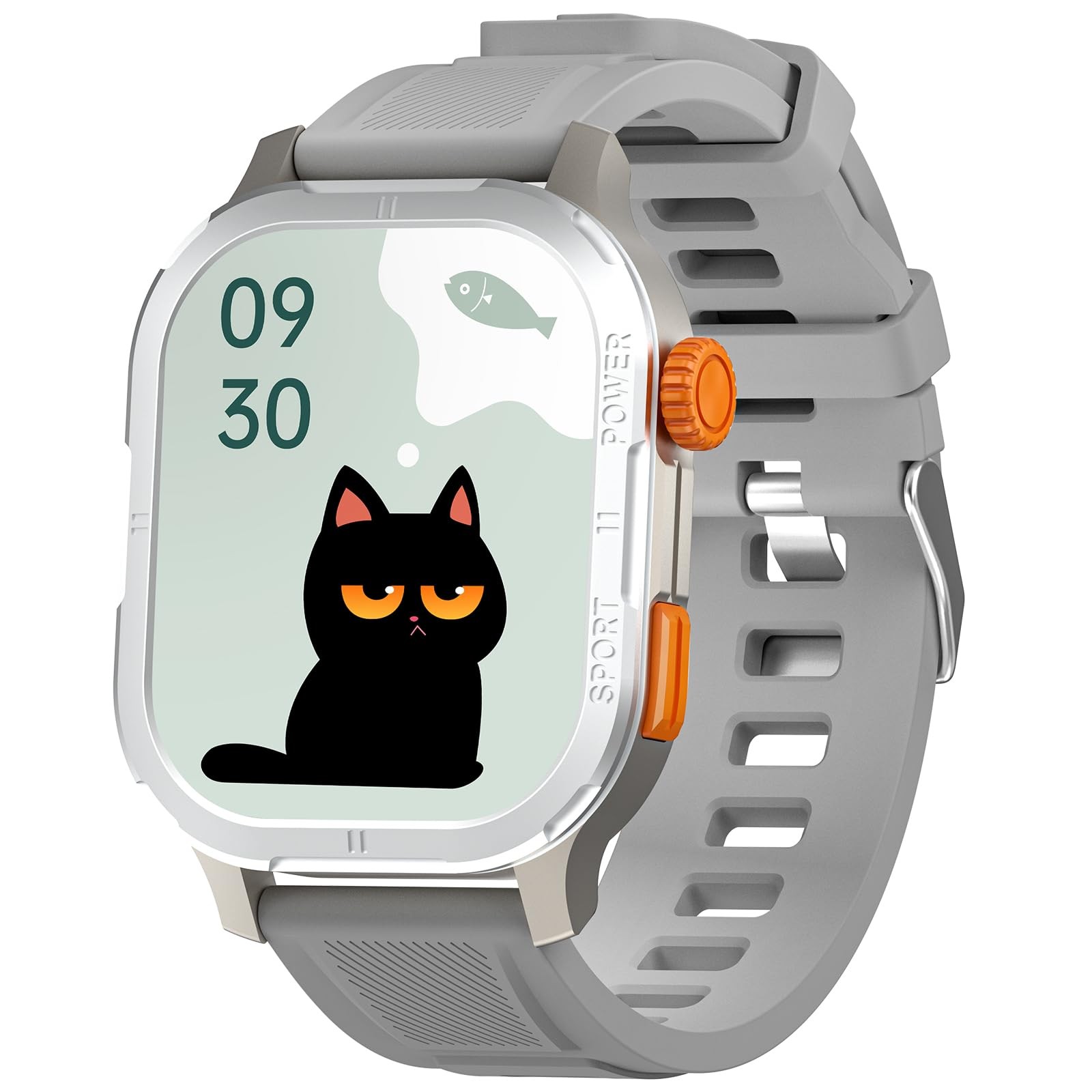 Kececo Smart Watch, 2.13‘’ AMOLED Display, 5ATM Waterproof, Voice Assistant,