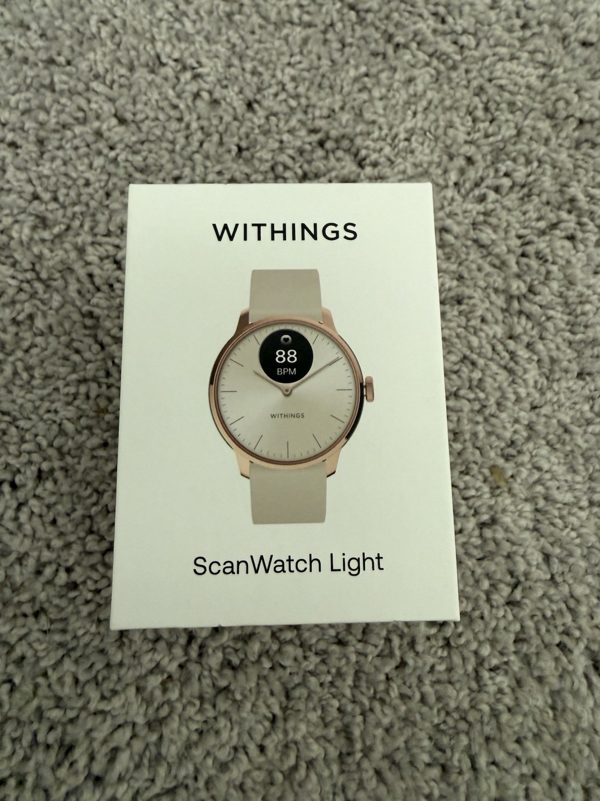 Withings ScanWatch Light – Sleep Monitor Smart Watch – Sand – 37mm
