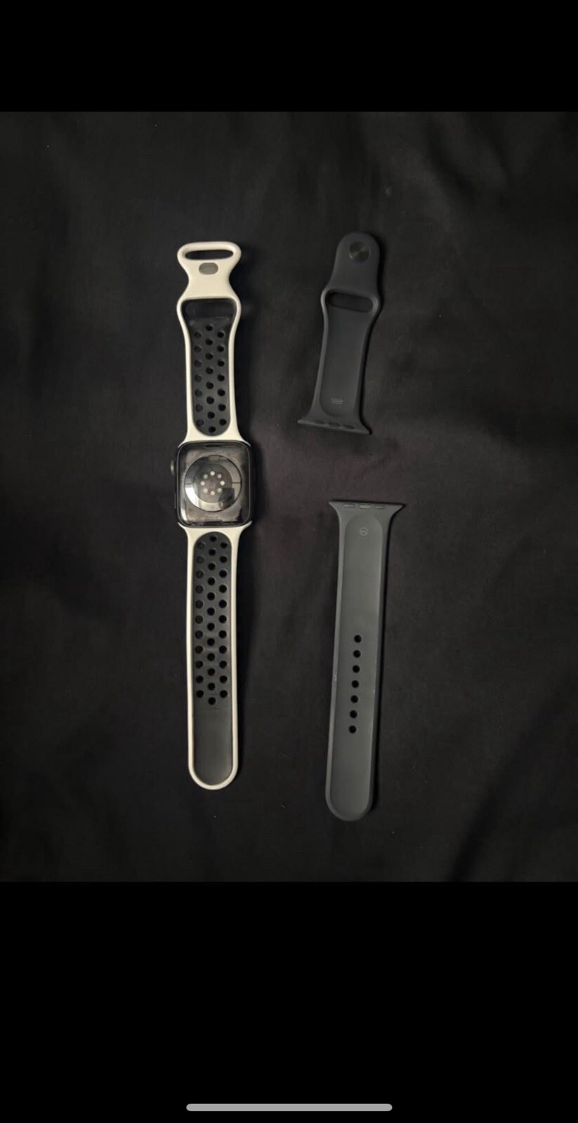 Apple Watch Series 6 44mm Space Gray Aluminum Case with Black Sport Band