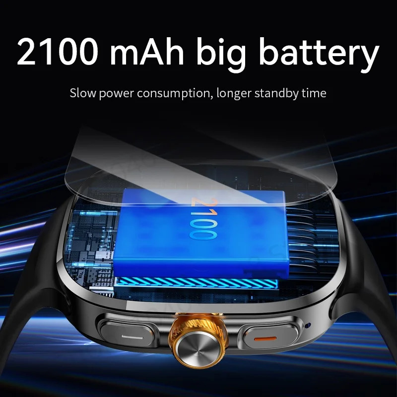 M99 4G Smartwatch Android 2.4in AMOLED Rotating Camera GPS WiFi NFC