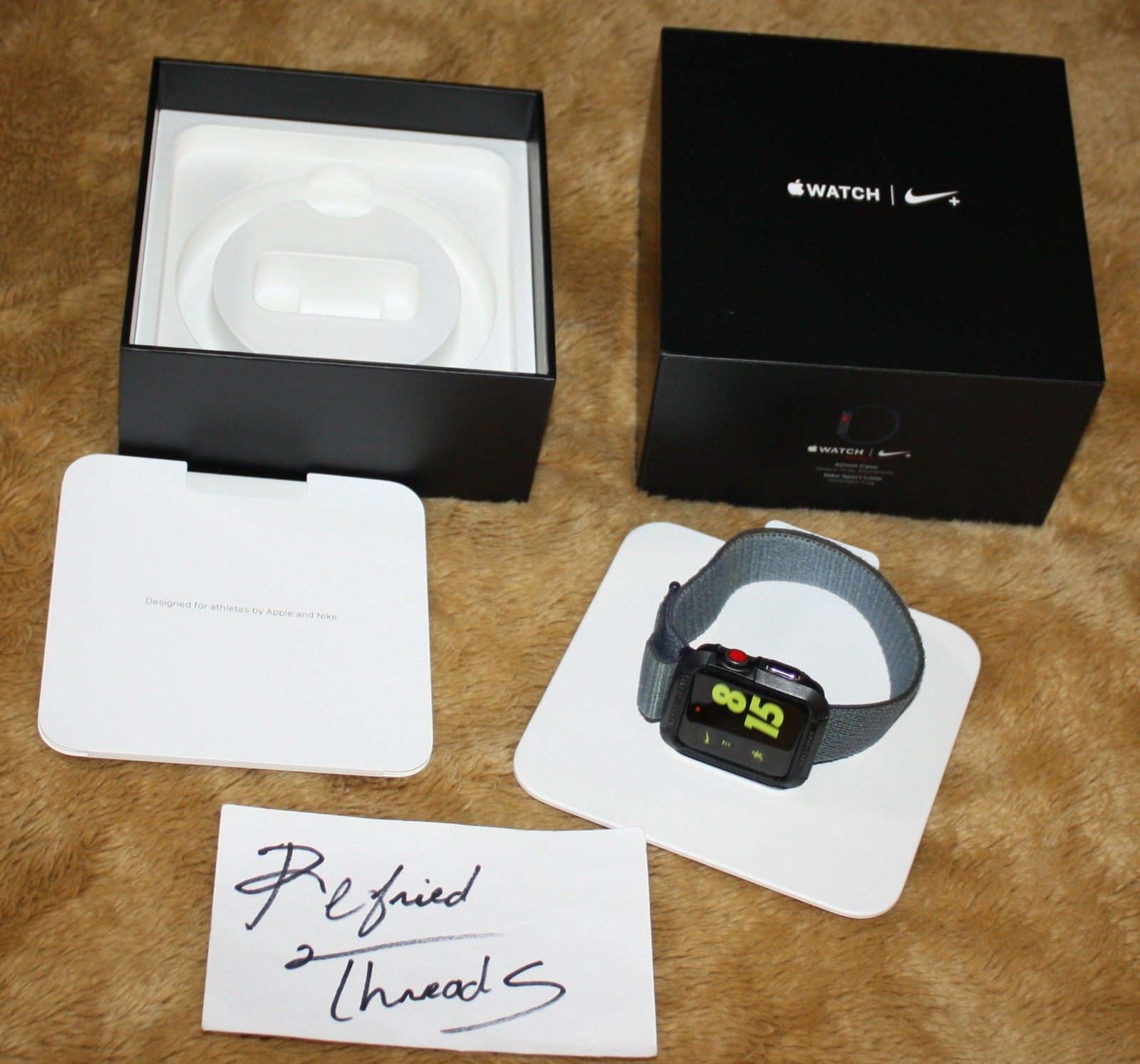 Nike+ Apple Watch Series 3-42mm (GPS + Cellular) LTD ED Mid Fog Sport Loop Mint!
