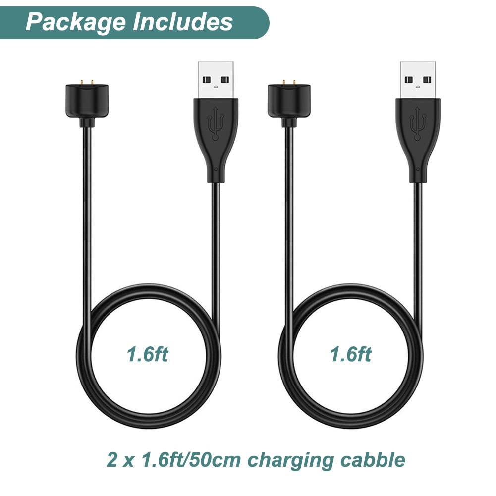 Charger for Amazfit Band 5, Xiaomi Mi Band 7/6/5, USB Magnetic Charging Cable Co
