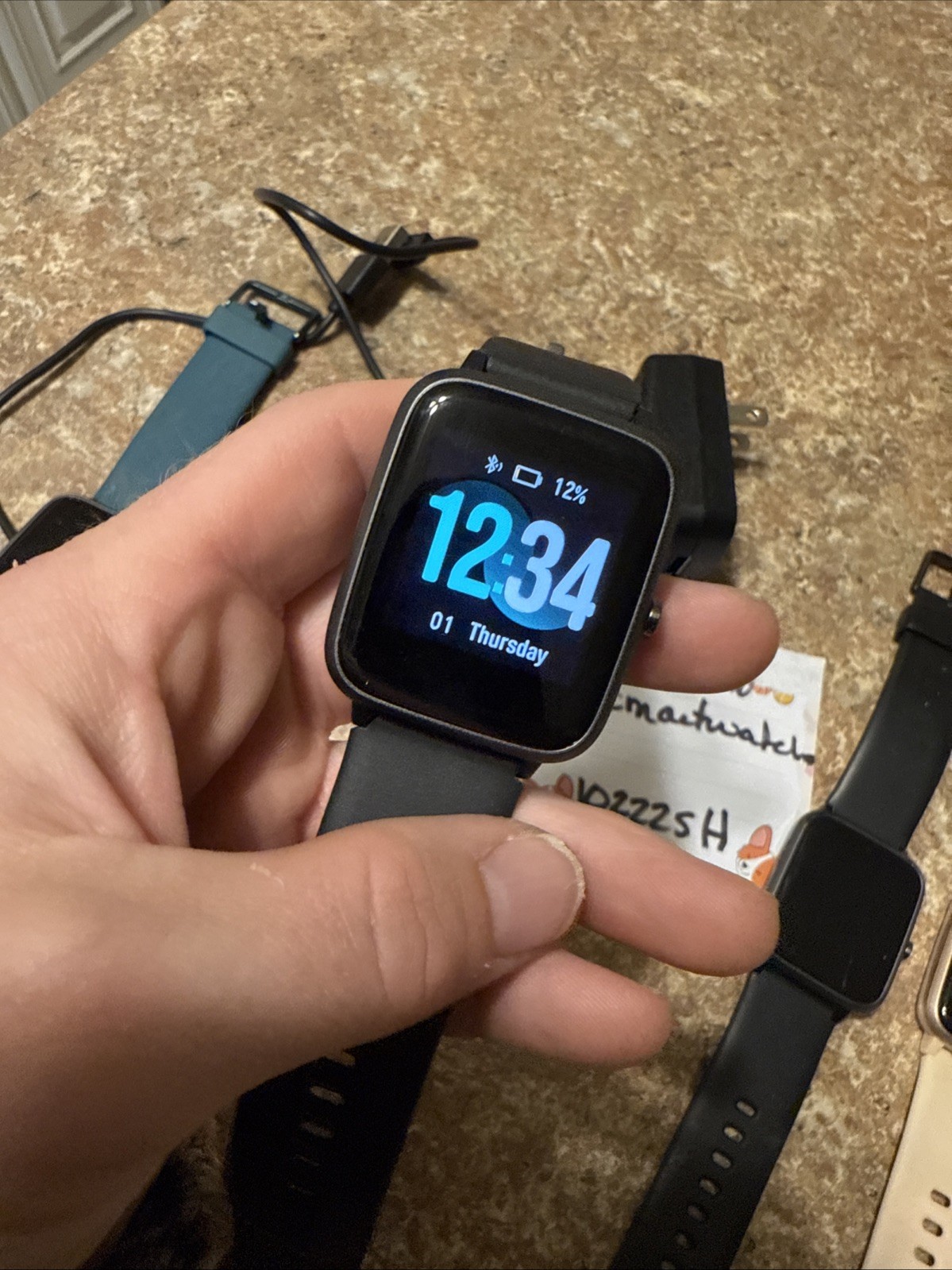 Lot of TESTED smart watches (unbranded)/unknown brand) Screens turn on