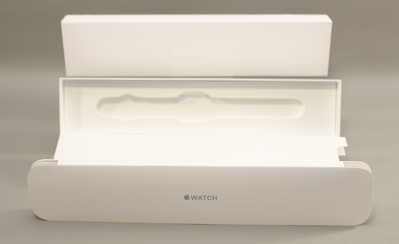 Apple Watch 38 MM Case White Box Sport Band Black w/ Papers Box 1 Strap NO WATCH