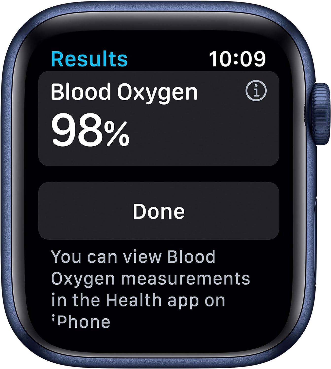 Apple Watch Series 6 GPS w/ 44MM Blue Aluminum Case & Deep Navy Sport Band