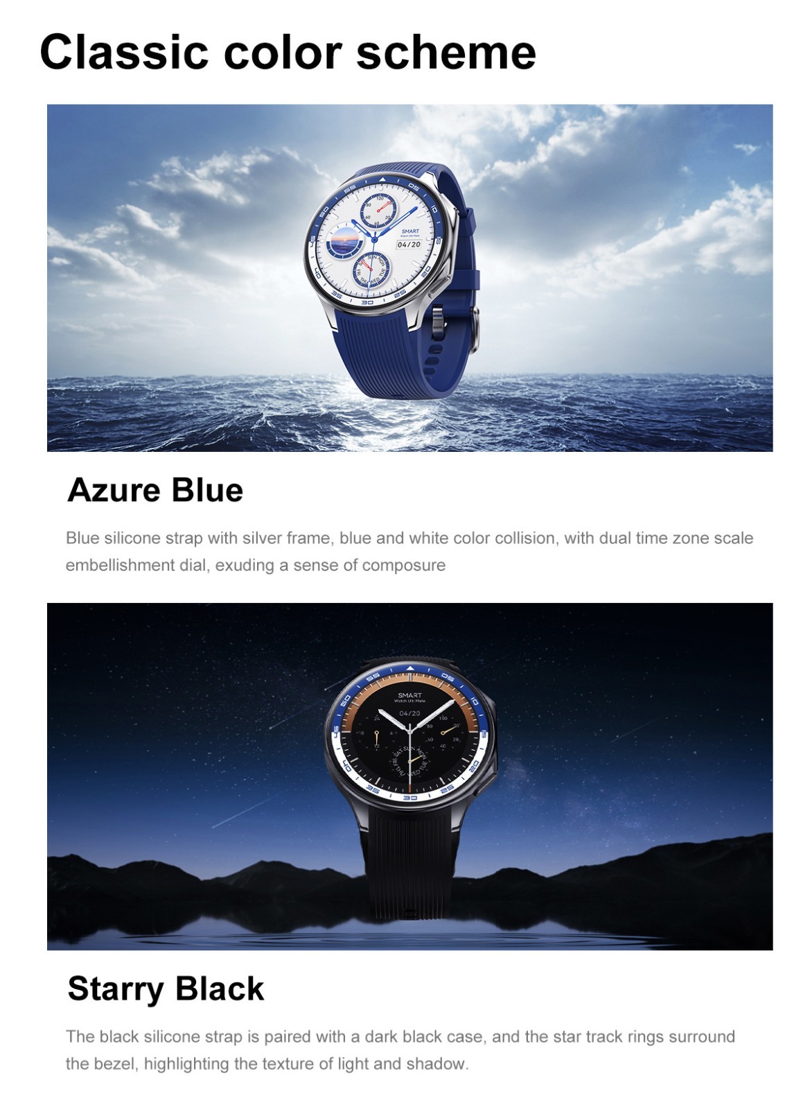 DT Watch X Smart Watch 10 Days Battery AMOLED BT Call TWS WearPro iOS Android