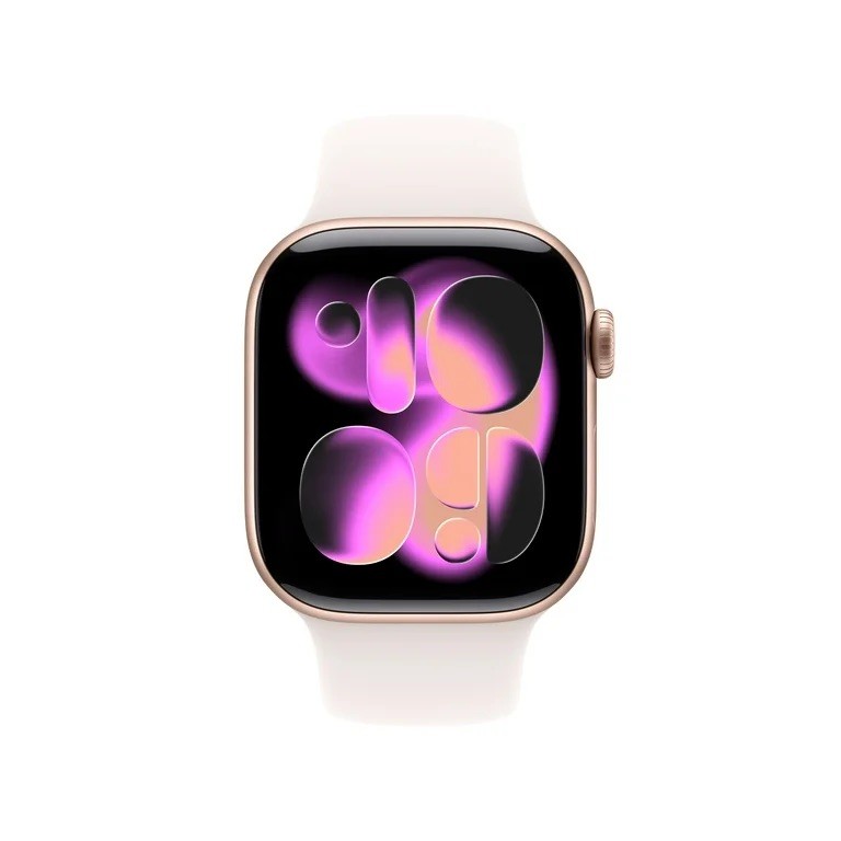Apple Watch Series 11 GPS 42mm Rose Gold Aluminum Case with Light Blush Band-M/L