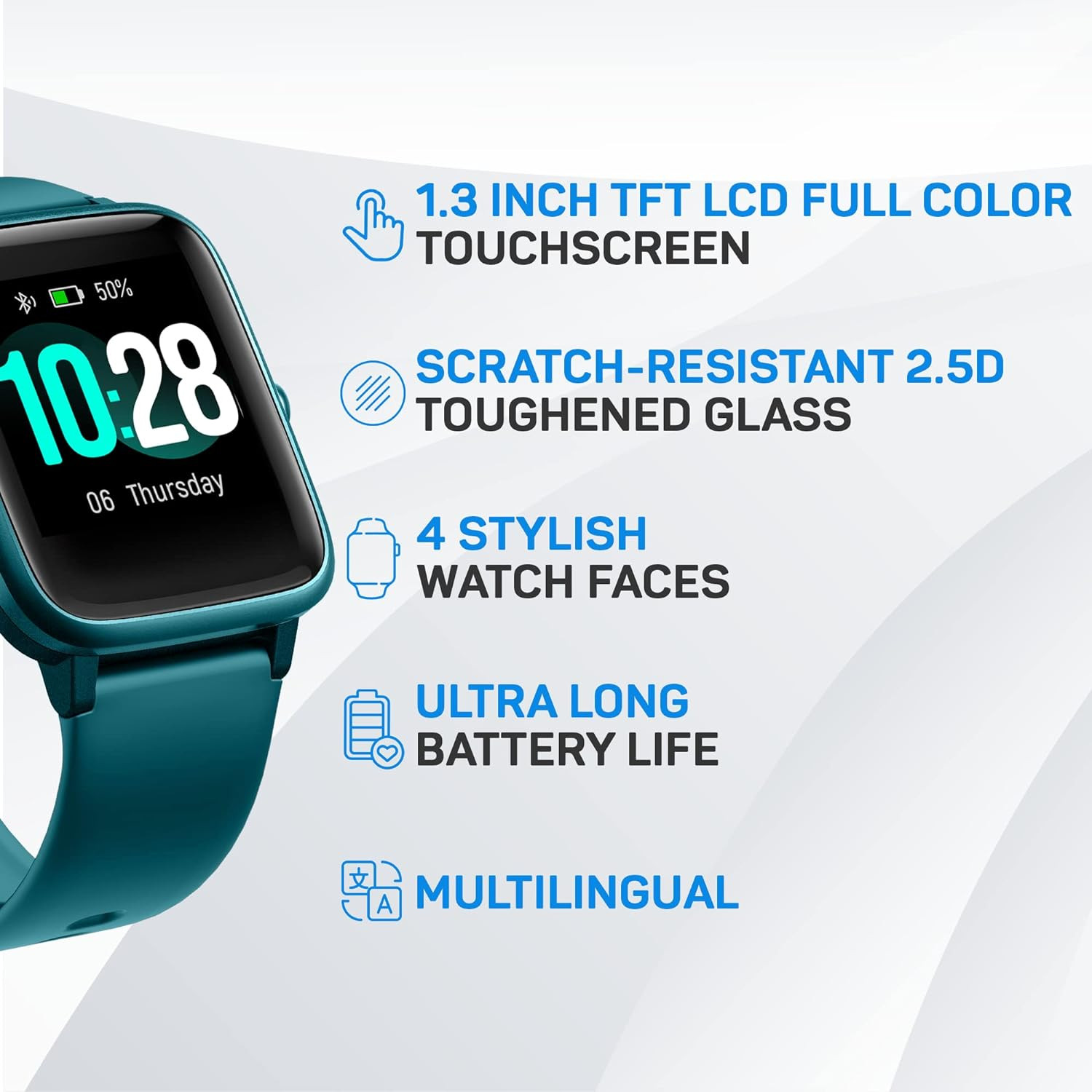 OCTANDRA Move Veryfitpro Smart Watch HR Heart Rate Sleep Monitor IP68 Waterproof