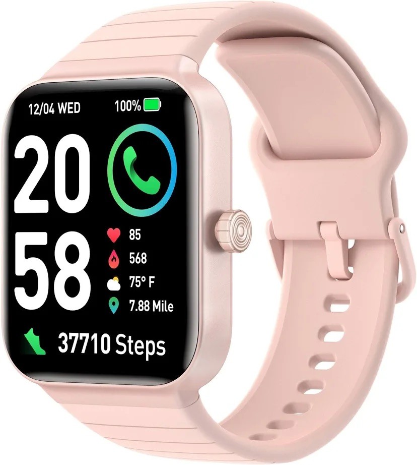 Smart Watch for Women Android & iPhone, Alexa Built-in, IP68 1.8 inches,Pink NEW