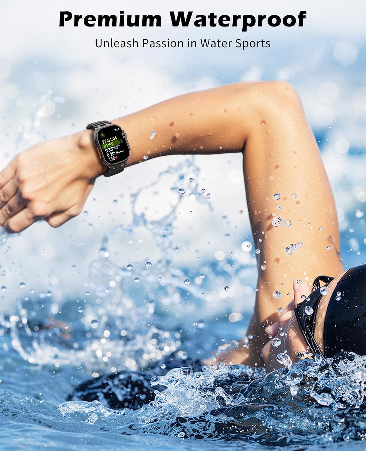 Breathable Sport Strap Compatible with Apple Watch Ultra 49mm