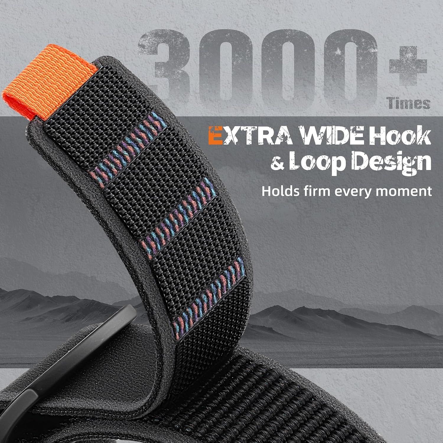 Soft Nylon Strap Compatible with Apple Watch Ultra 44mm 49mm Trail Sport Loop