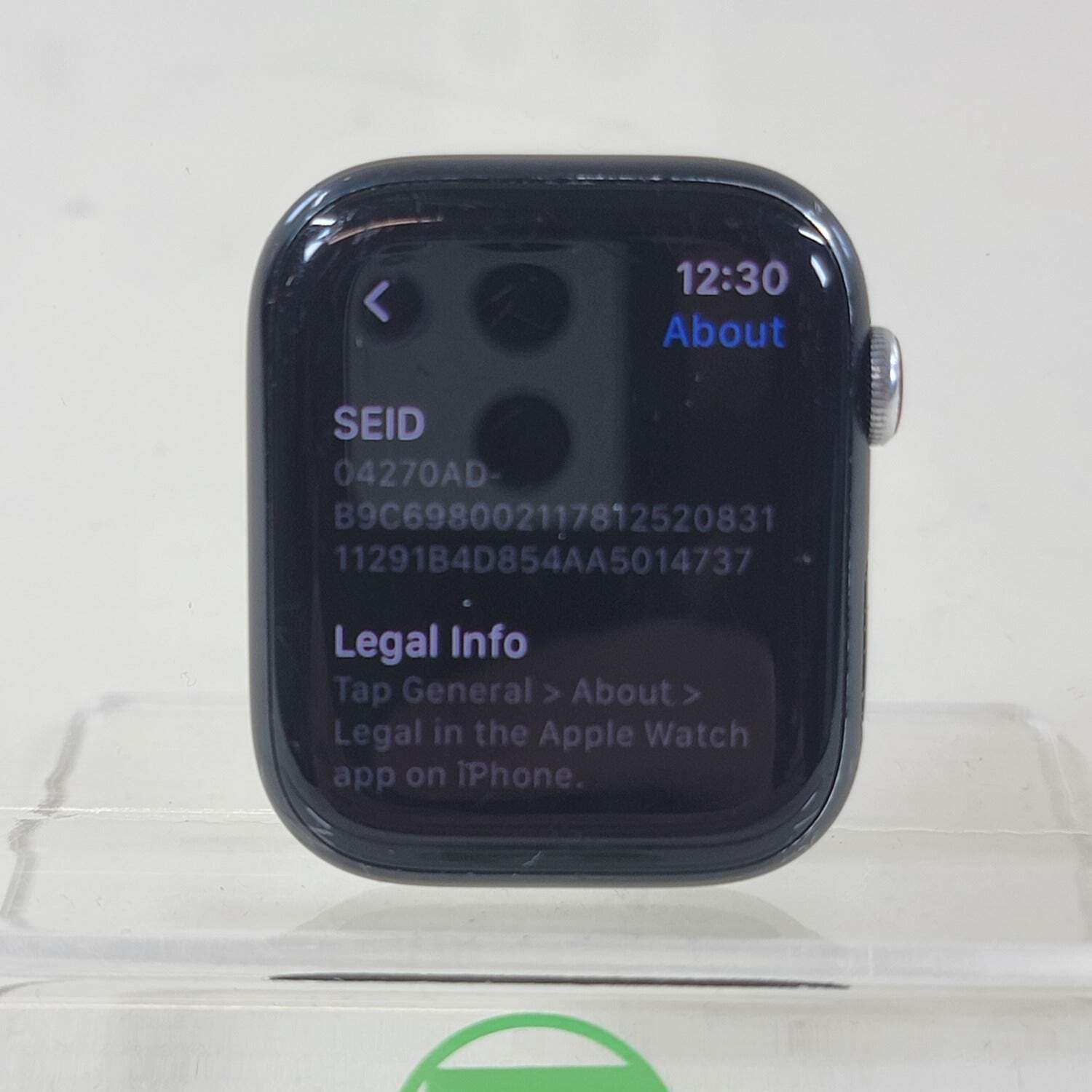 Broken Unlocked Apple Watch Series 7 45MM Aluminum MKJL3LL/A READ Face Only