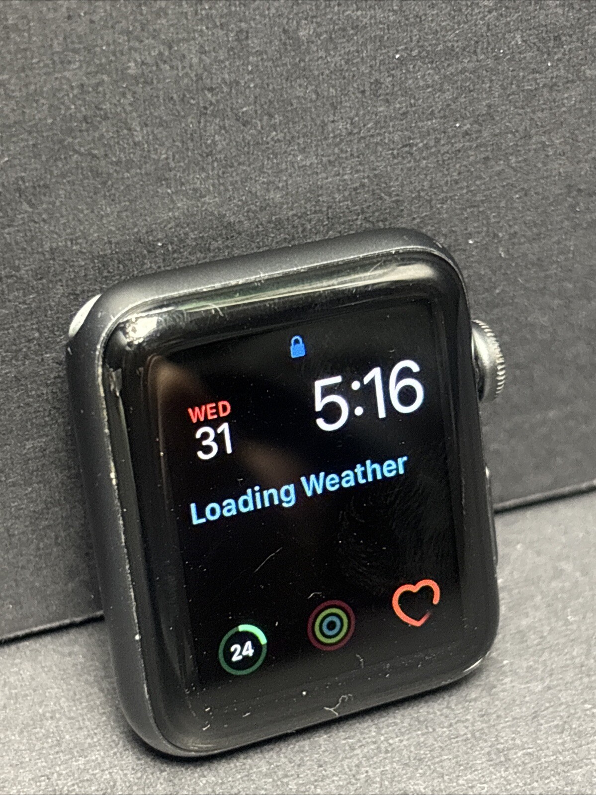 PARTS ONLY Apple Watch Series 3 42mm Space Gray A1859 Aluminum Case No Band