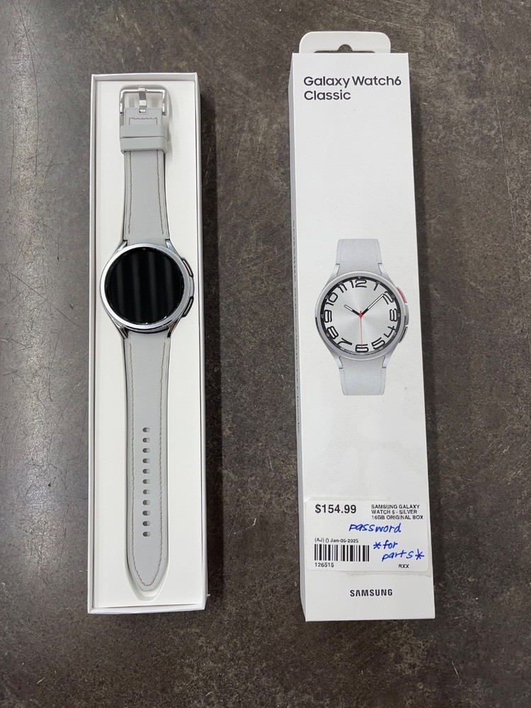 Samsung Galaxy Watch 6 Silver 16GB (For Parts)